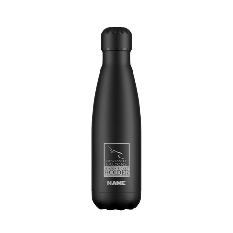 Falcons Season Engraved Water Bottle - Black