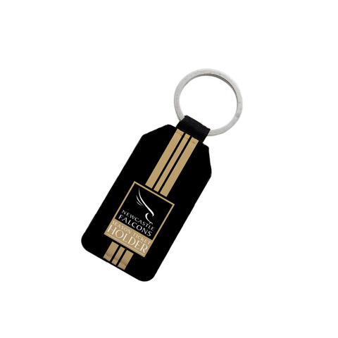 Falcons Season Ticket Striped Keyring